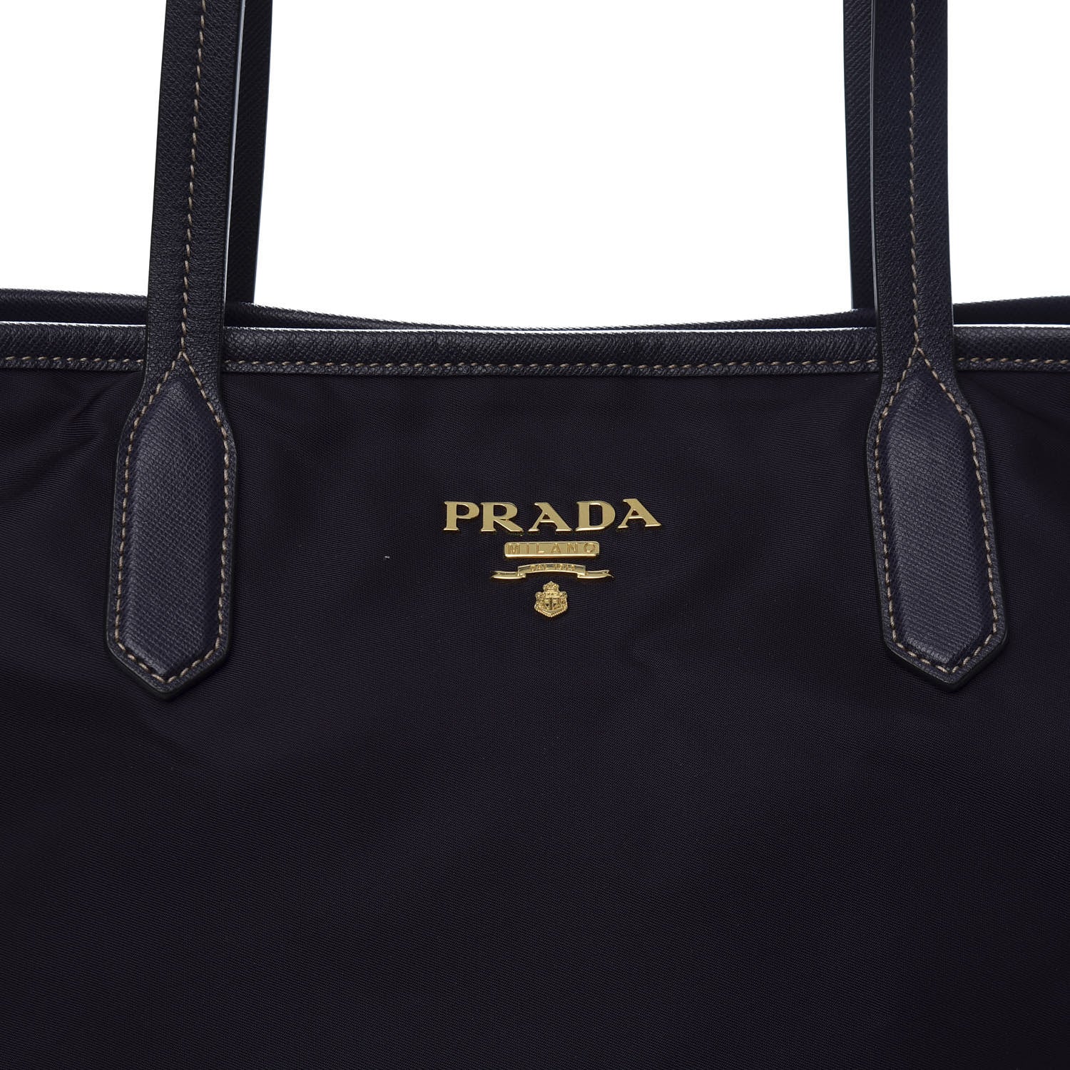 Prada Tessuto Nylon Saffiano Tote Purple 10 of 10