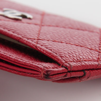 Chanel Caviar Quilted Card Holder Red 3 of 13