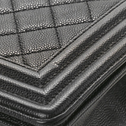 Chanel Caviar Quilted Medium Boy Flap Black 10 of 12