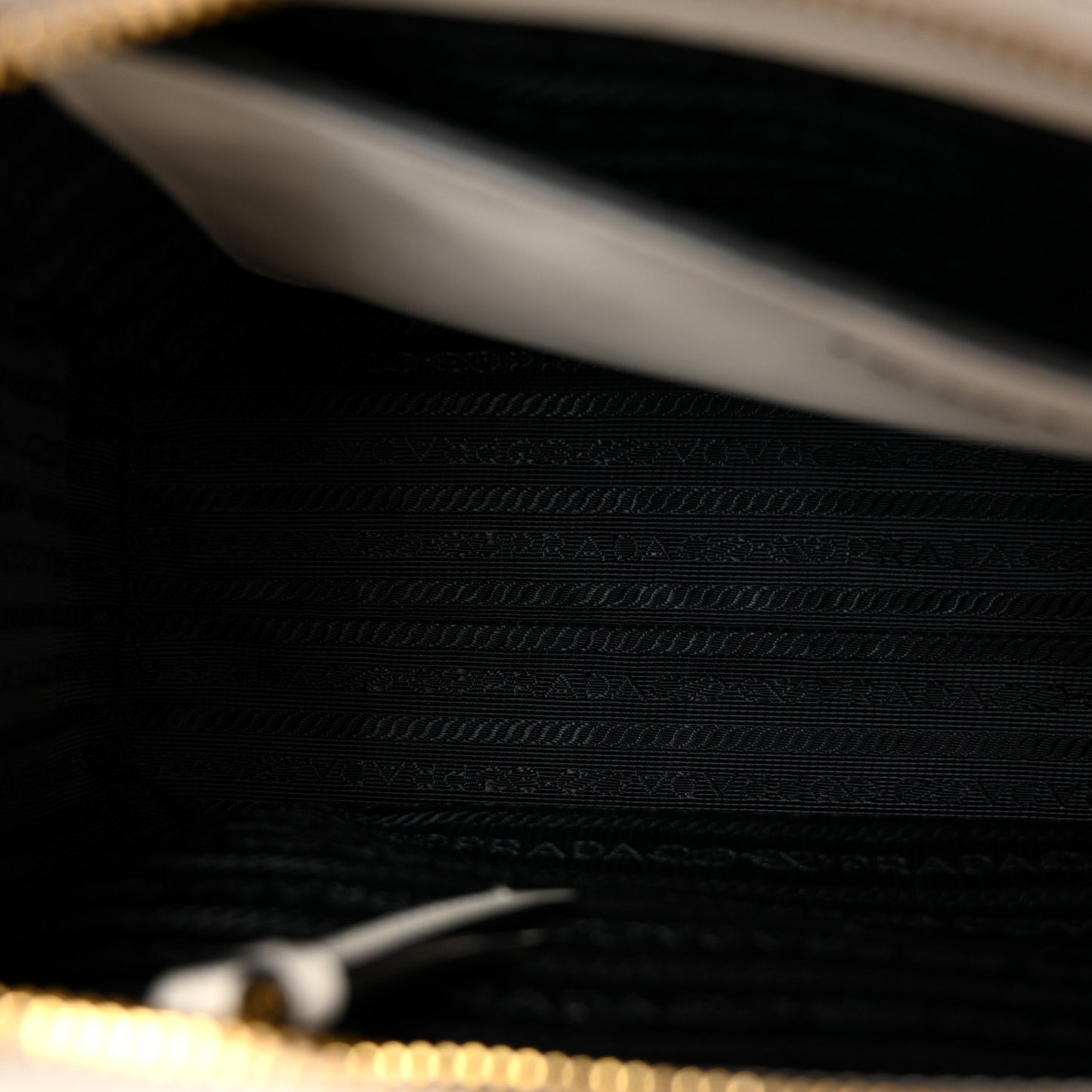Saffiano Soft Calfskin Zippered Tote White