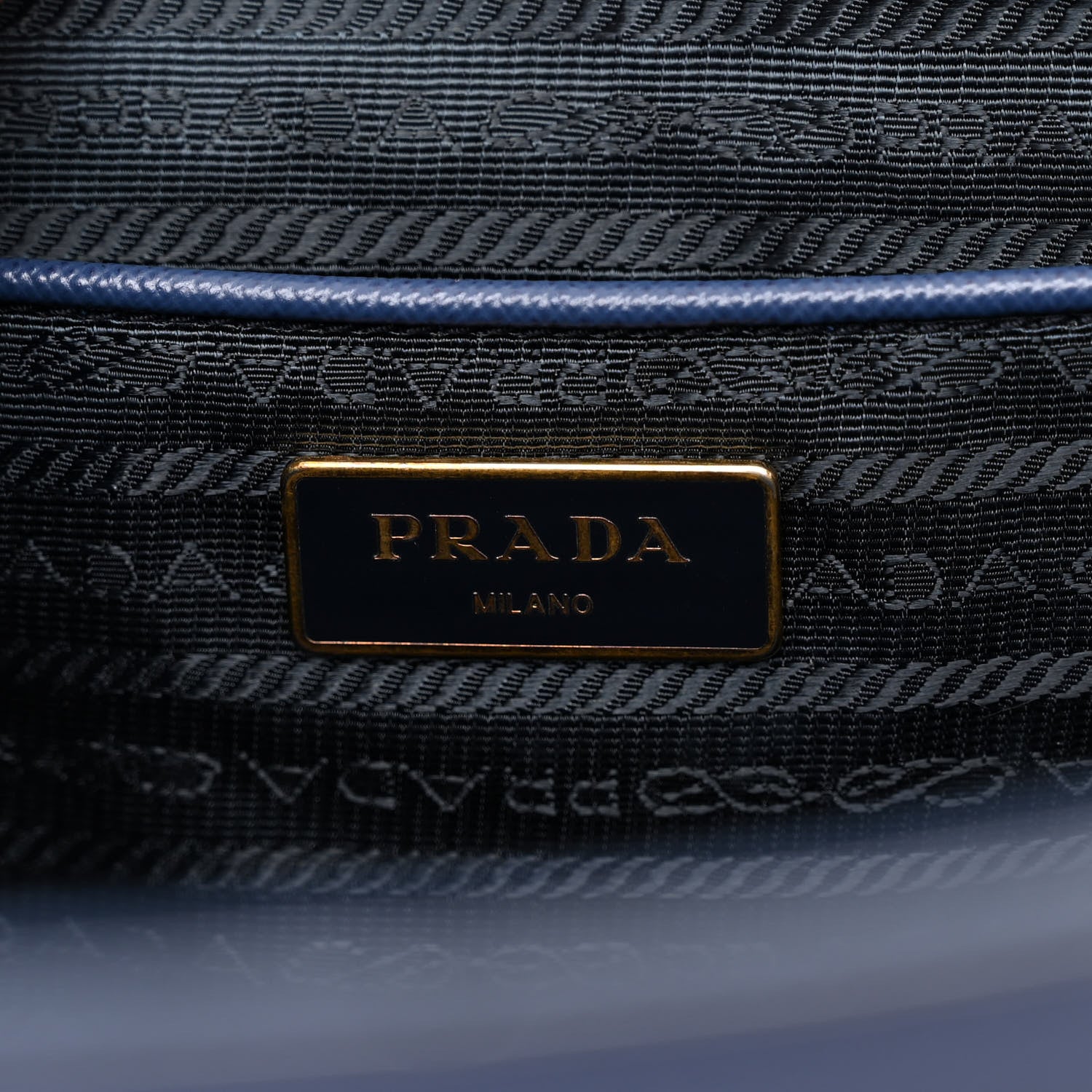 Prada Saffiano Lux Large Galleria Double Zip Tote Bluette 6 of 13