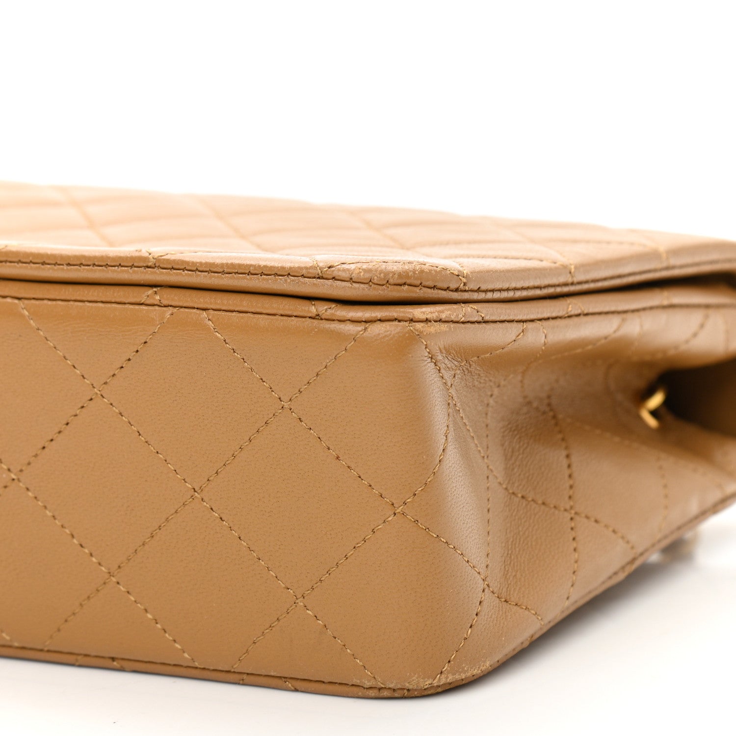 Chanel Lambskin Quilted Small Single Flap Beige 9 of 13