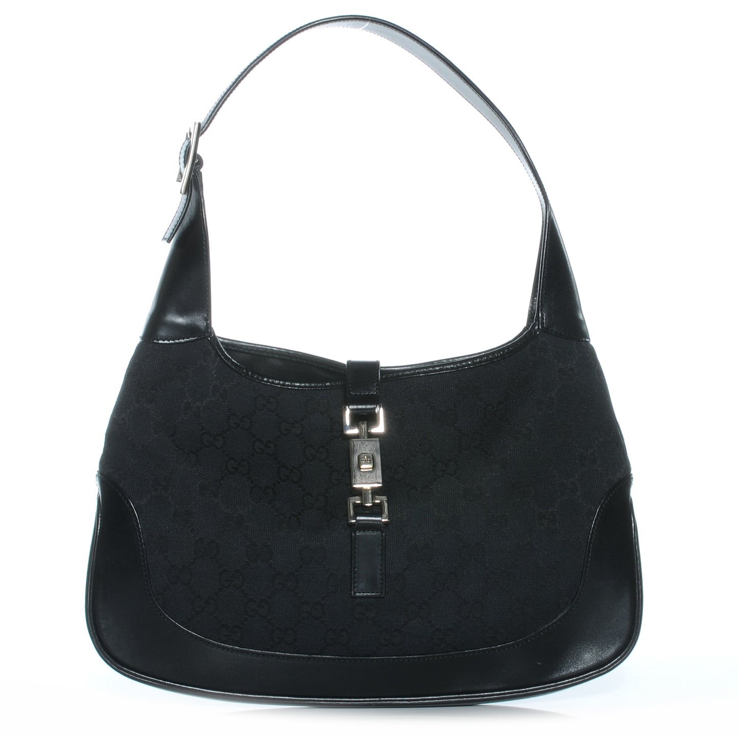 Monogram Small Jackie O Hobo Black