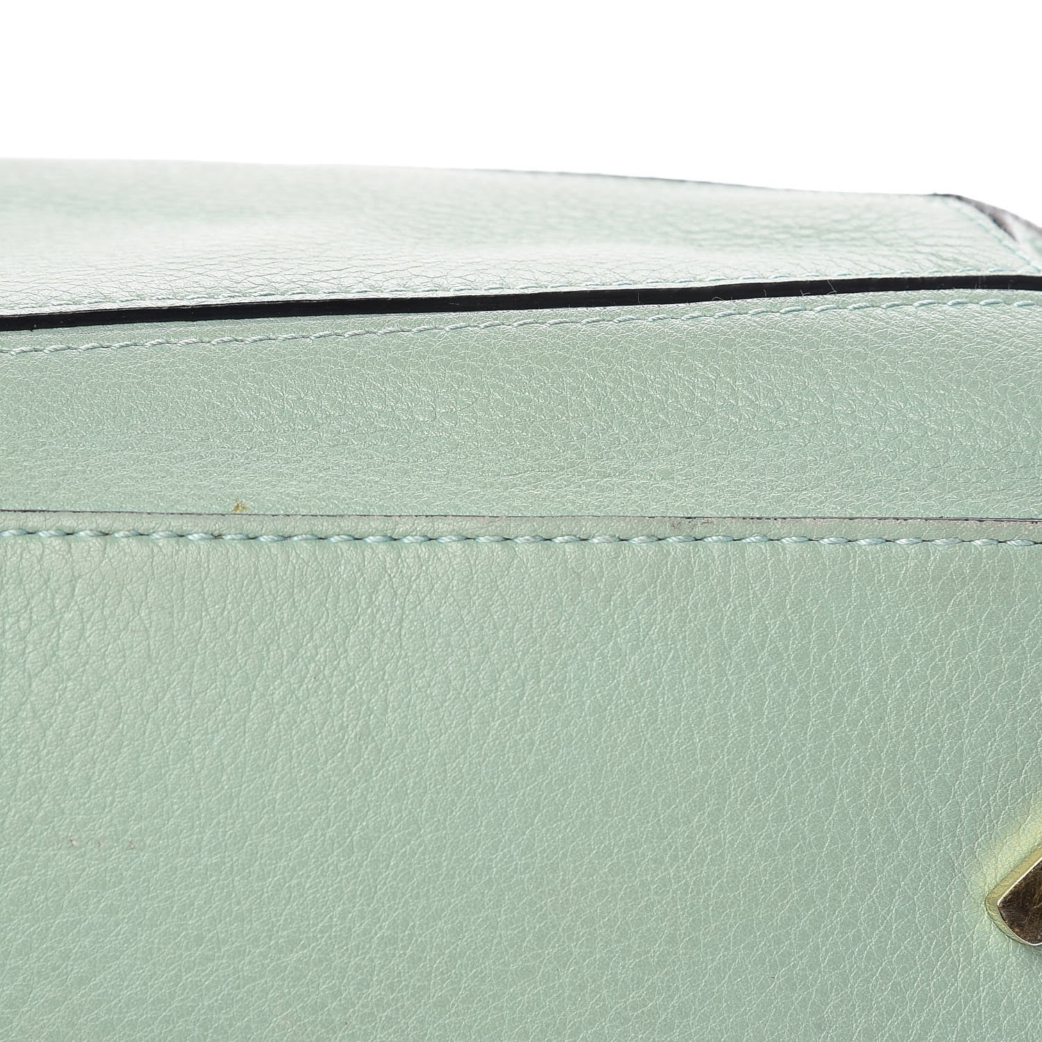 Loewe Calfskin Puzzle Bag Sea Water Green 10 of 17