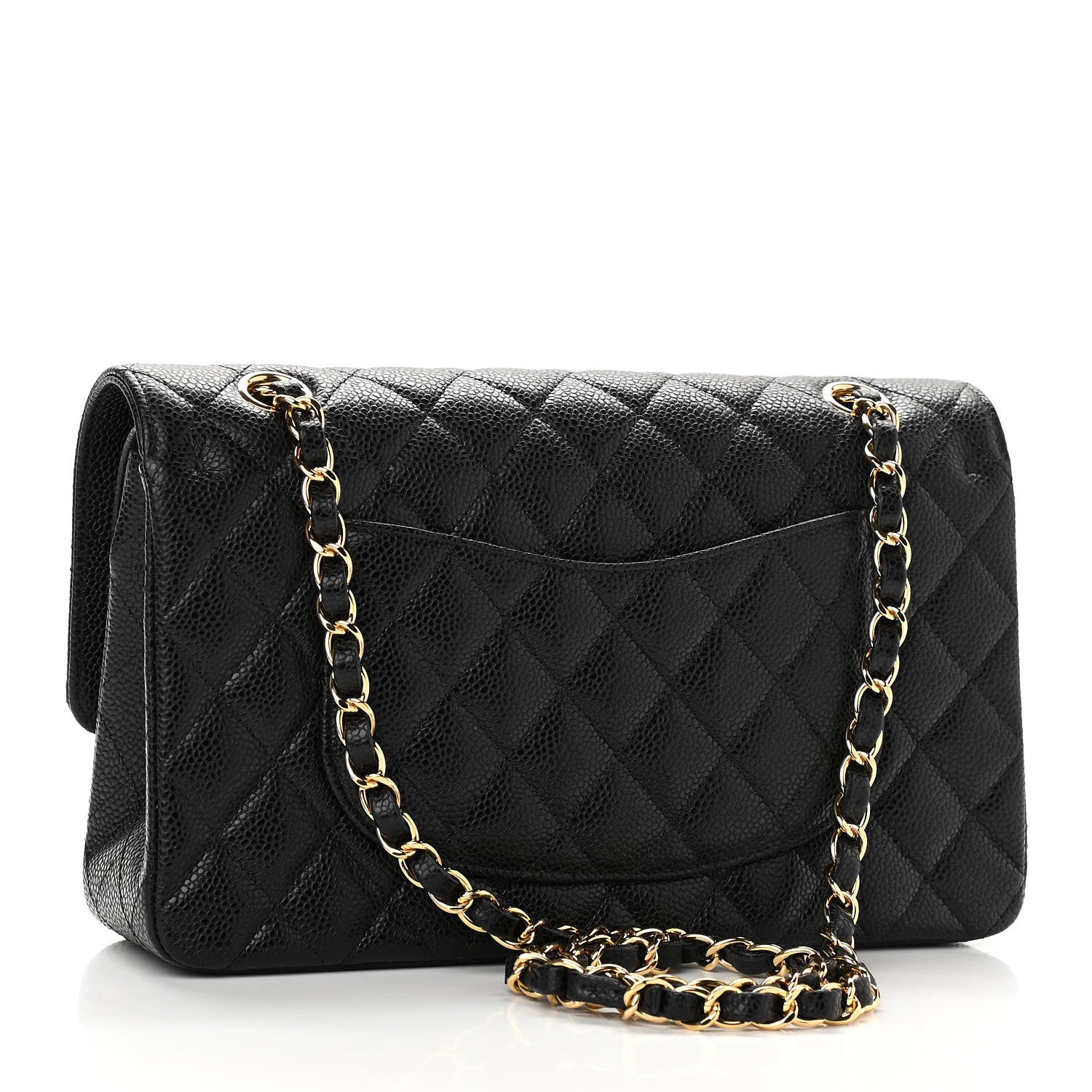 Chanel Caviar Quilted Medium Double Flap Black 2 of 10