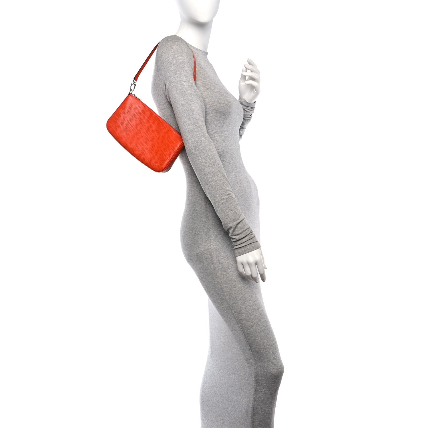 Louis Vuitton Epi Pochette Accessories NM Piment 2 of 10