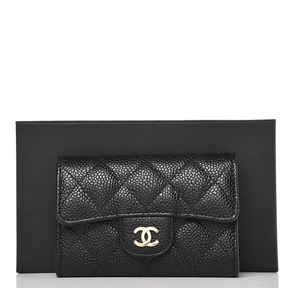 Chanel Caviar Quilted Flap Card Holder Black 9 of 9