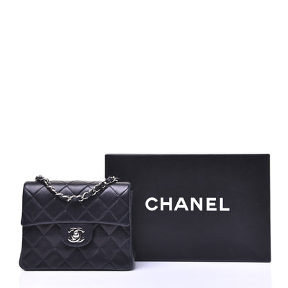 Chanel Lambskin Quilted Mini Square Flap Black 17 of 17