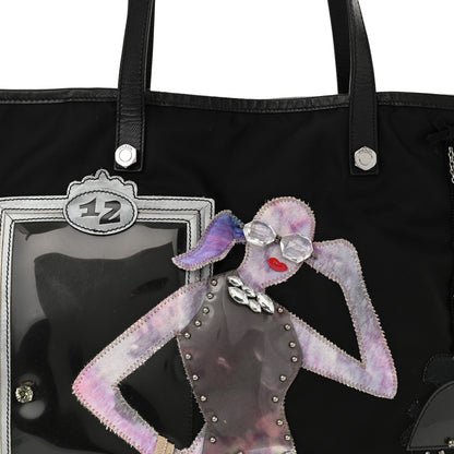Prada Tessuto Nylon Robot Tote Black 7 of 11