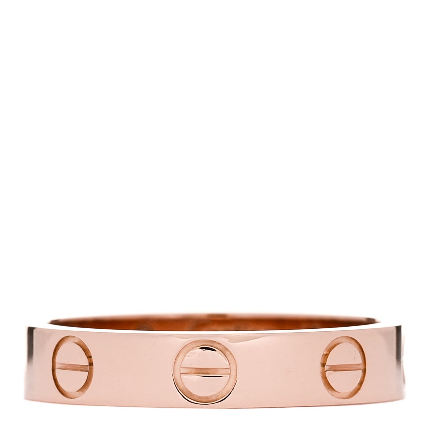 18K Pink Gold 3.5mm LOVE Wedding Band Ring 49 5