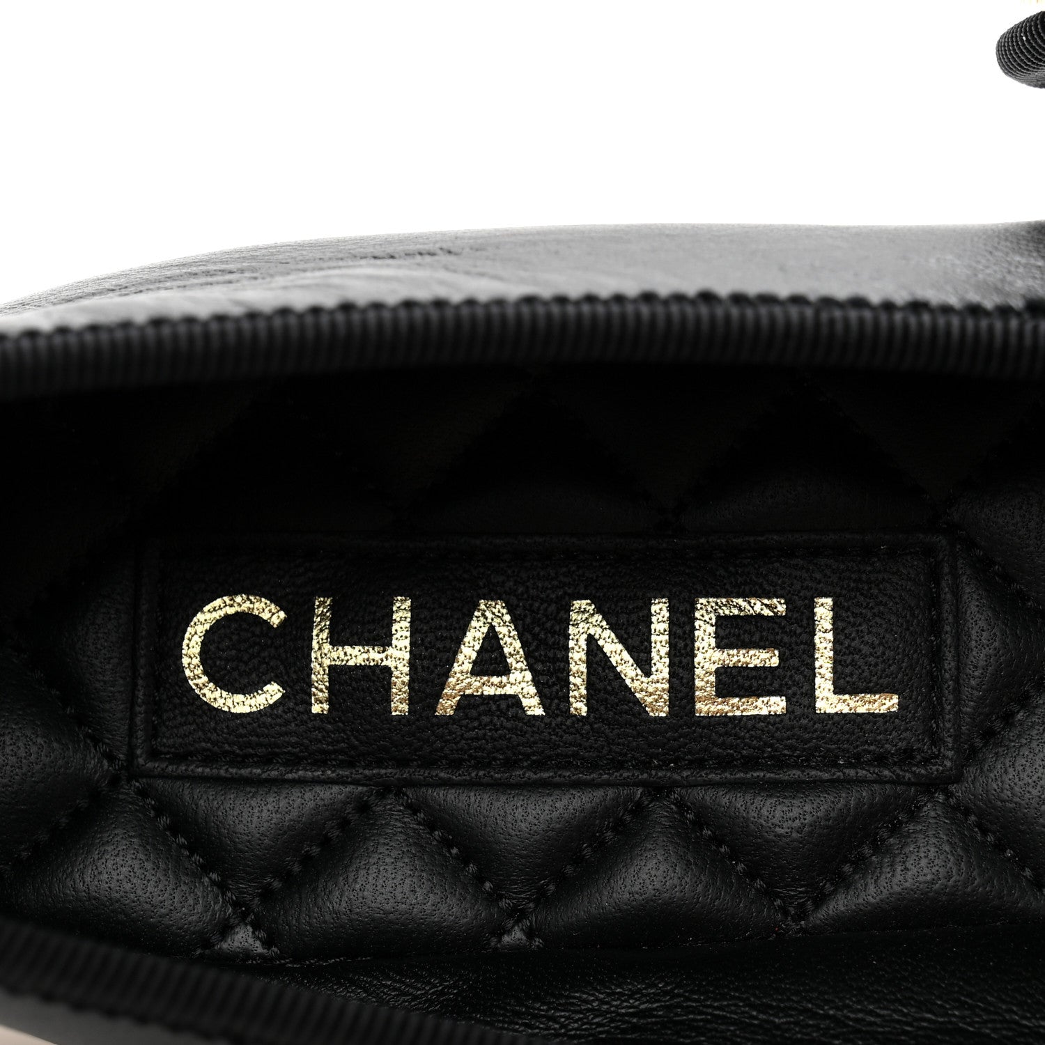 Chanel Lambskin Mary Jane Flats 39 Black 8 of 10