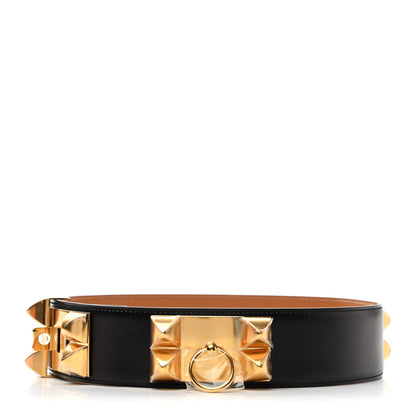 Hermes Box Collier De Chien CDC Belt 70 Black 1 of 7