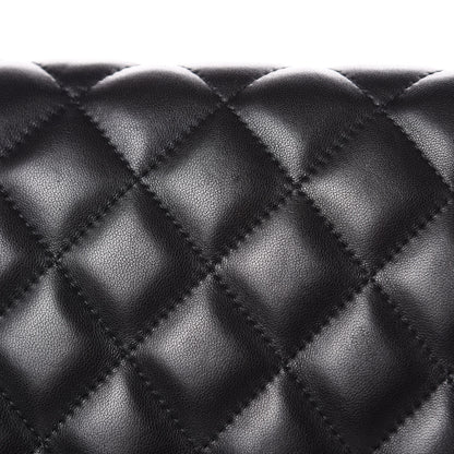 Chanel Lambskin Quilted Jumbo Double Flap Black 11 of 16