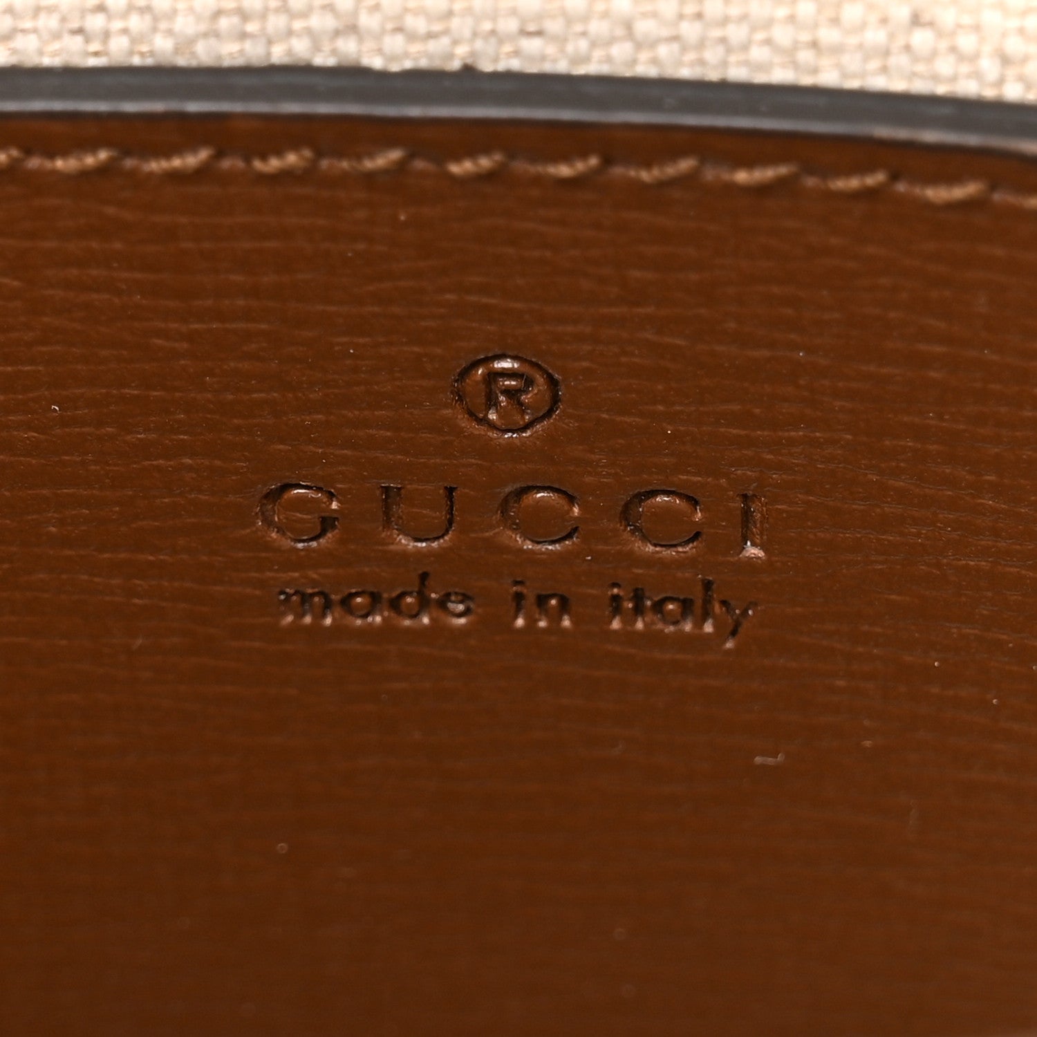 Gucci GG Supreme Monogram Azalea Calfskin Mini Retro Interlocking G Tote Bag Beige Ebony Brown Sugar 6 of 14