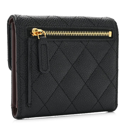 Chanel Caviar Quilted Compact Flap Wallet Black 3 of 11
