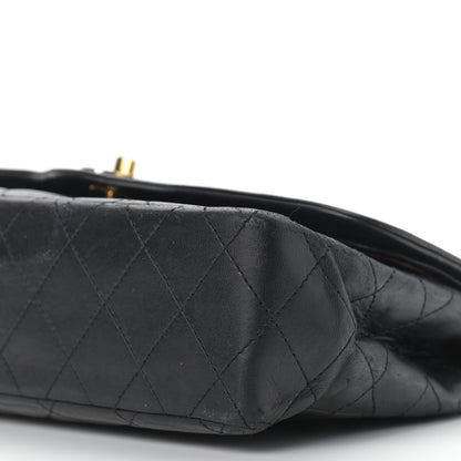 Chanel Lambskin Quilted Medium Double Flap Black 17 of 17