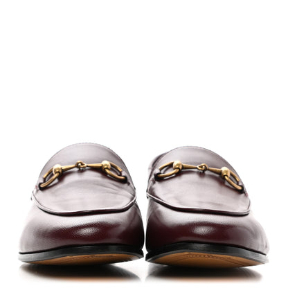 Gucci Lambskin Womens Brixton Horsebit Loafers 37 Vintage Bordeaux 2 of 9