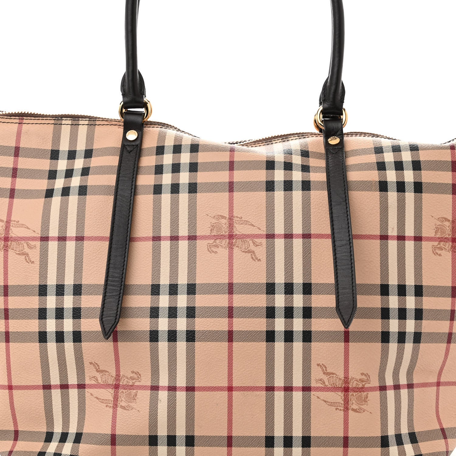 Burberry Haymarket Check Small Salisbury Tote Black 7 of 10