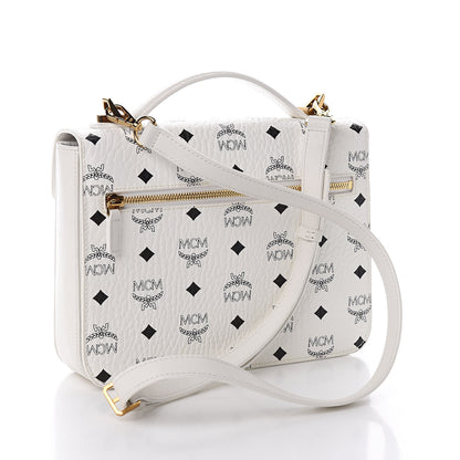 MCM Visetos Medium Patricia Satchel White 3 of 9