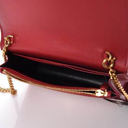 Saint Laurent Smooth Calfskin Classic Monogram Kate Tassel Chain Wallet New Lipstick 5 of 8
