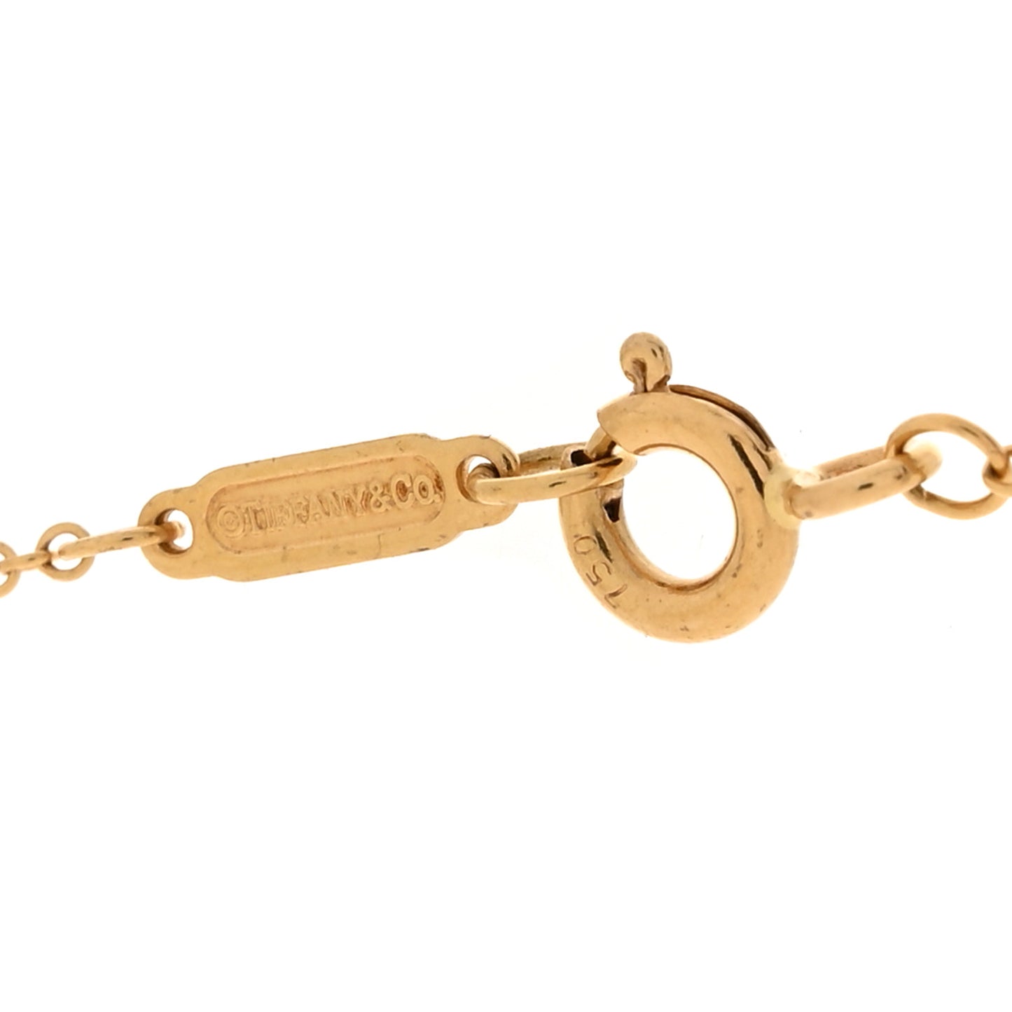 18K Yellow Gold Diamond Small  Heart Pendant Necklace