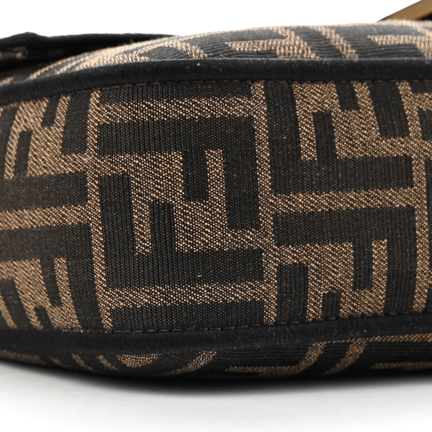 Fabric Jacquard FF 1974 Medium Baguette Tobacco Moro Black