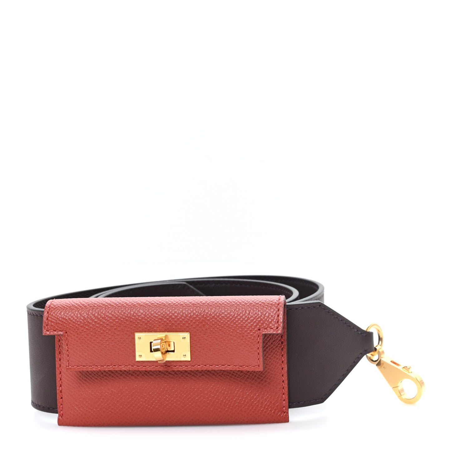 Swift Epsom Pocket Kelly Shoulder Strap Rouge Venitien Rouge Sellier