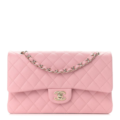 Chanel Caviar Quilted Medium Double Flap Pink 1 of 8