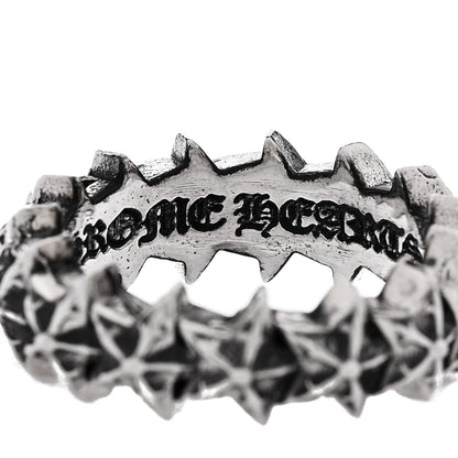 Chrome Hearts Sterling Silver Star Band Ring 49 4.75 5 of 6