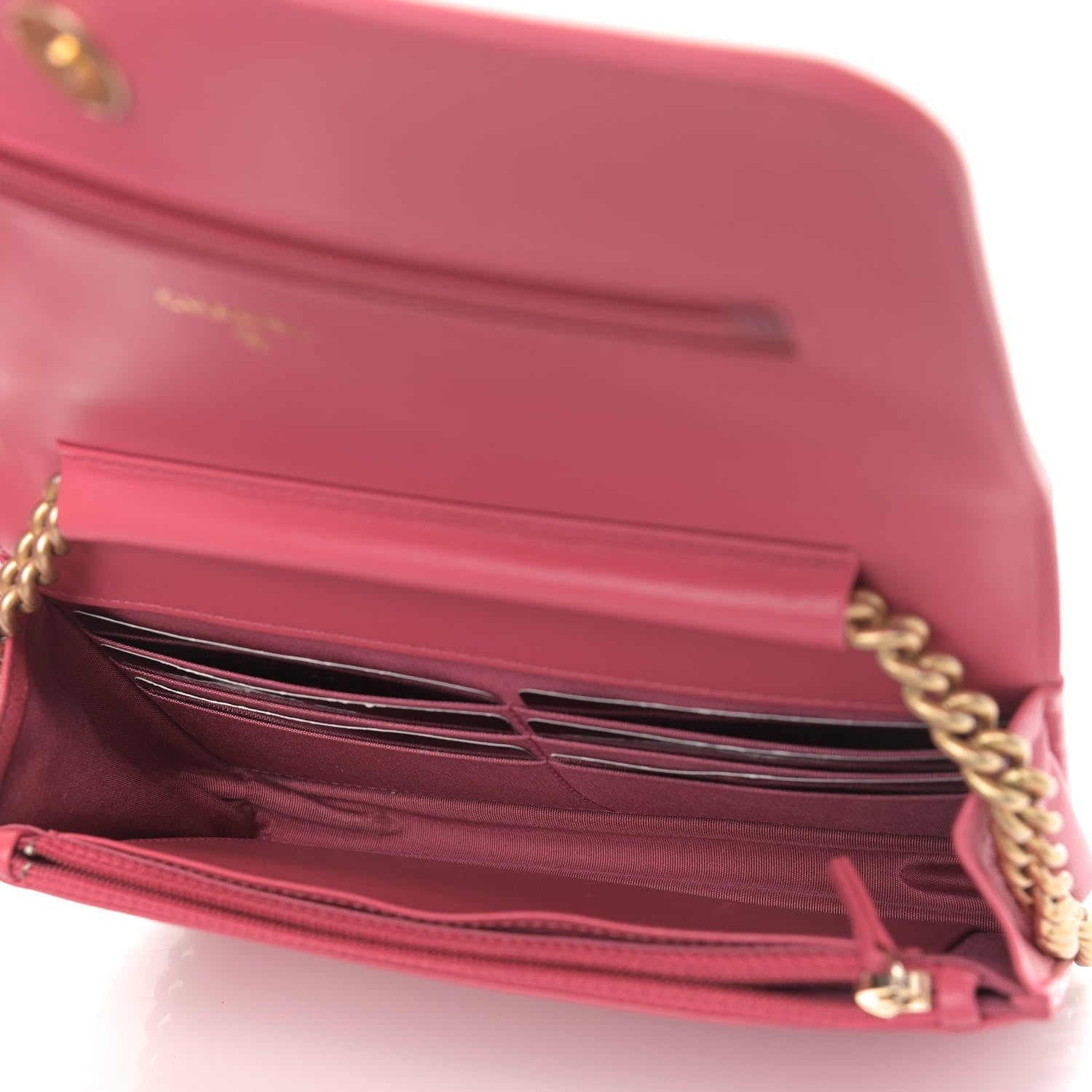 Chanel Lambskin Quilted Boy Wallet On Chain WOC Pink 5 of 12