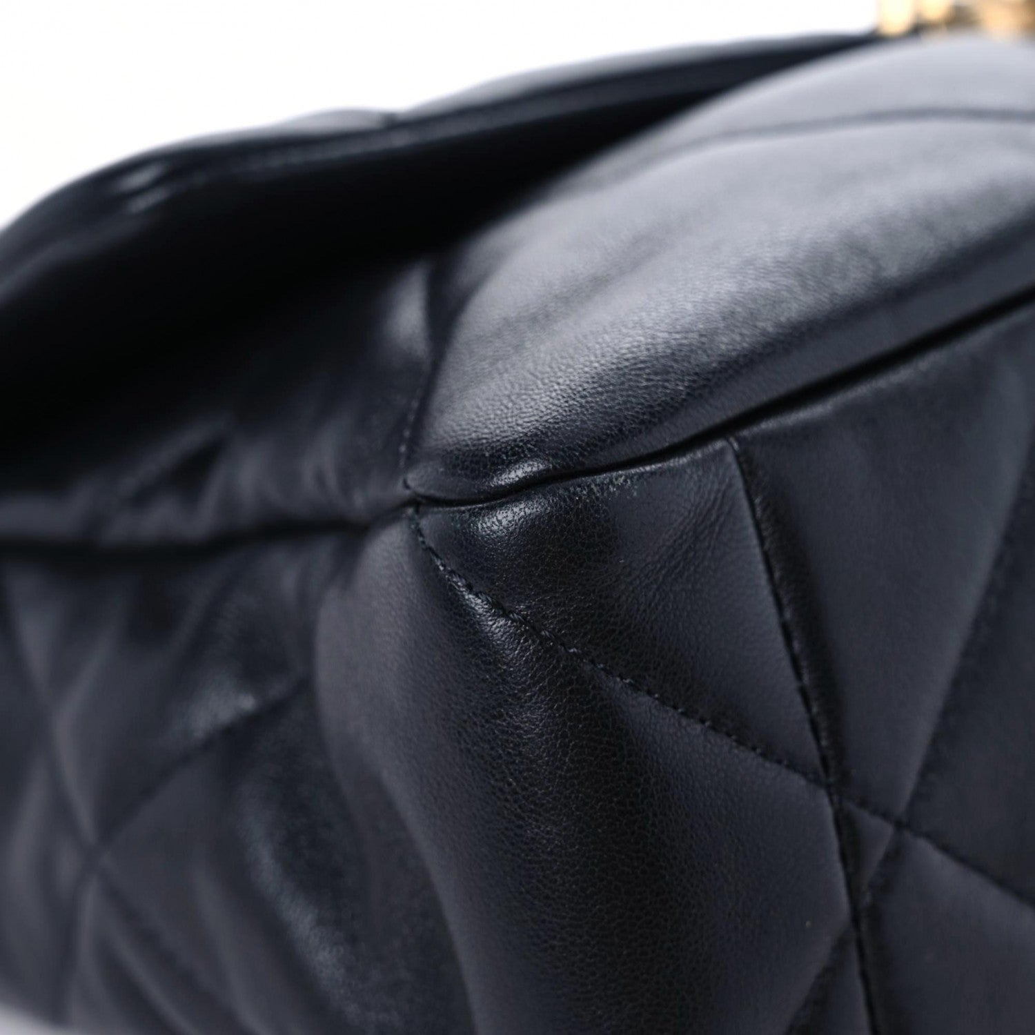 Chanel Lambskin Quilted Large Chanel 19 Flap Black 10 of 16