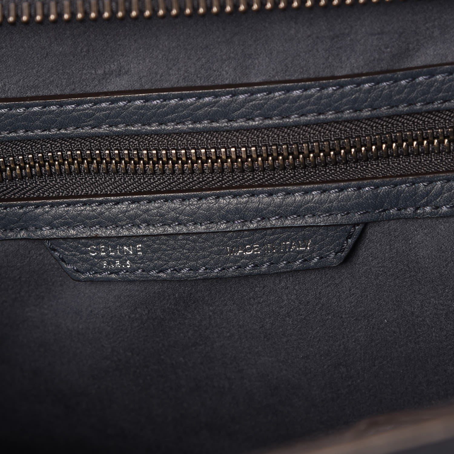 Celine Drummed Calfskin Mini Luggage Orage 6 of 7