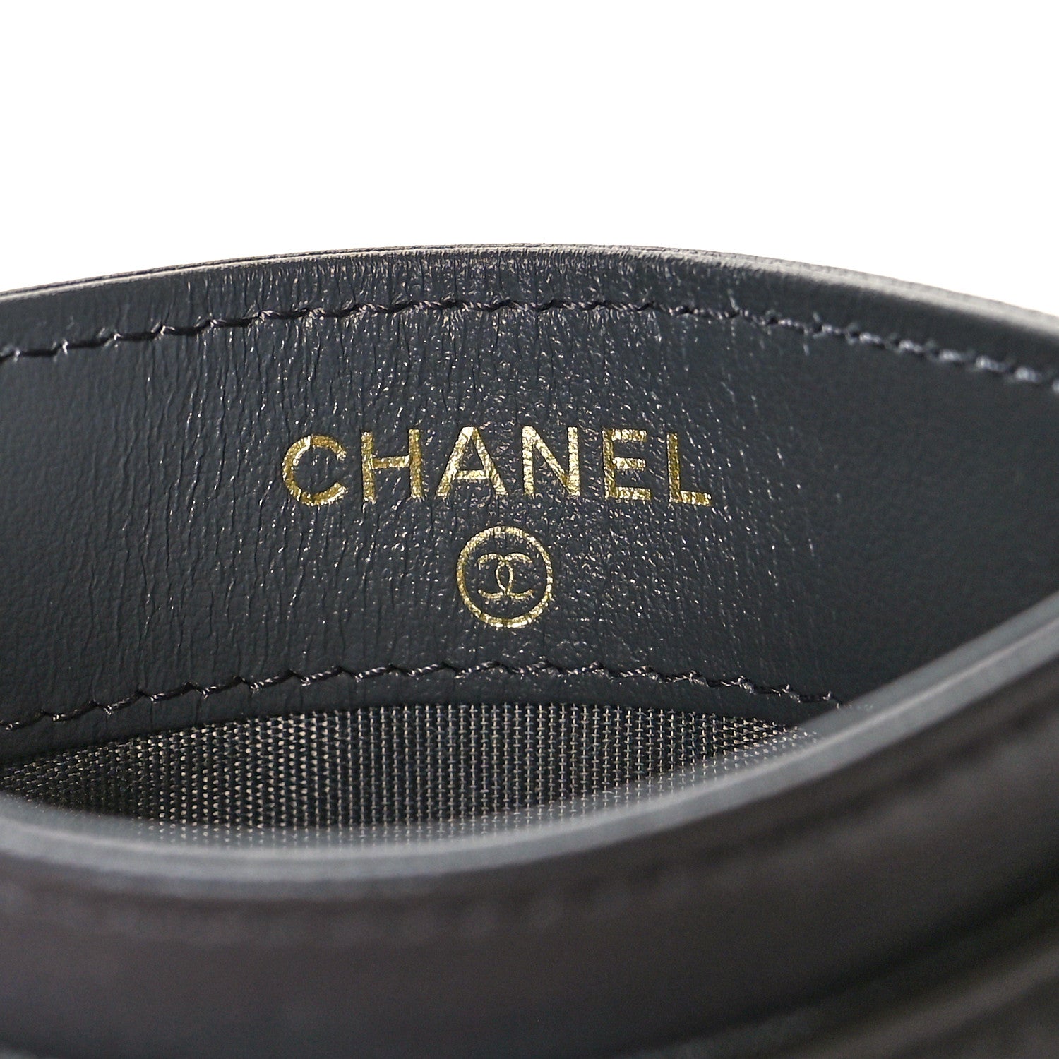 Chanel Lambskin Quilted Chanel 19 Card Holder Dark Grey 6 of 9