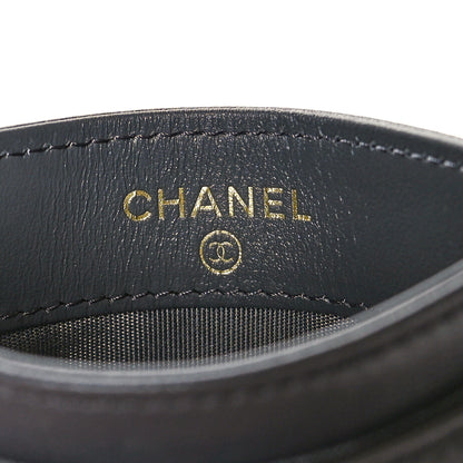 Chanel Lambskin Quilted Chanel 19 Card Holder Dark Grey 6 of 9