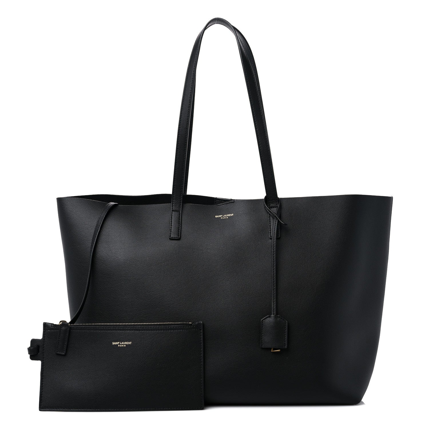 Saint Laurent Calfskin Large Shopping Tote Black 1 of 11