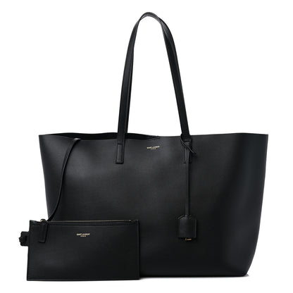 Saint Laurent Calfskin Large Shopping Tote Black 1 of 11