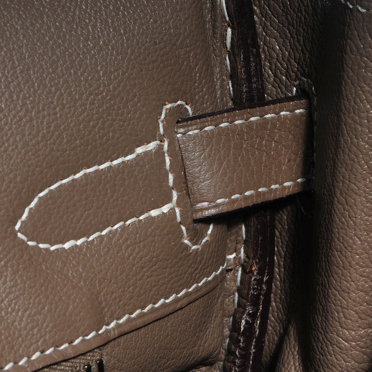 Hermes Taurillon Clemence Birkin 30 Etoupe 5 of 19