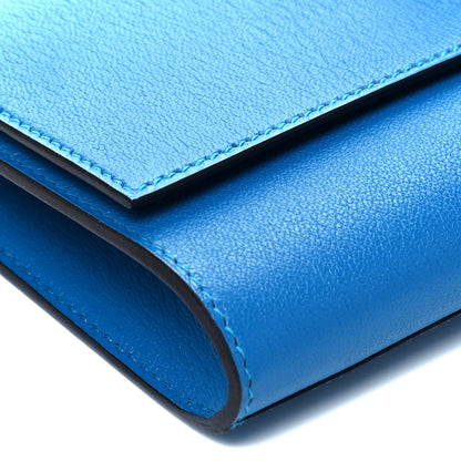 Hermes Chevre Mysore Medor 23 Clutch Bleu Hydra 7 of 8