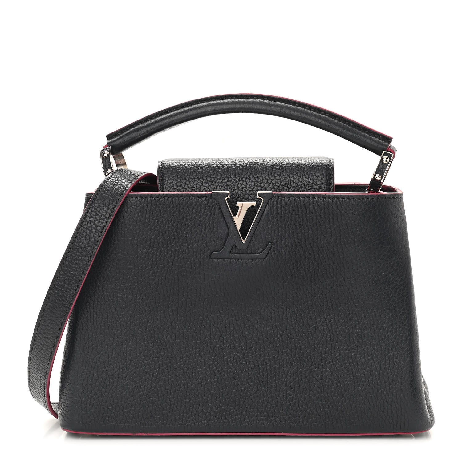 Louis Vuitton Taurillon Capucines PM Black 1 of 12
