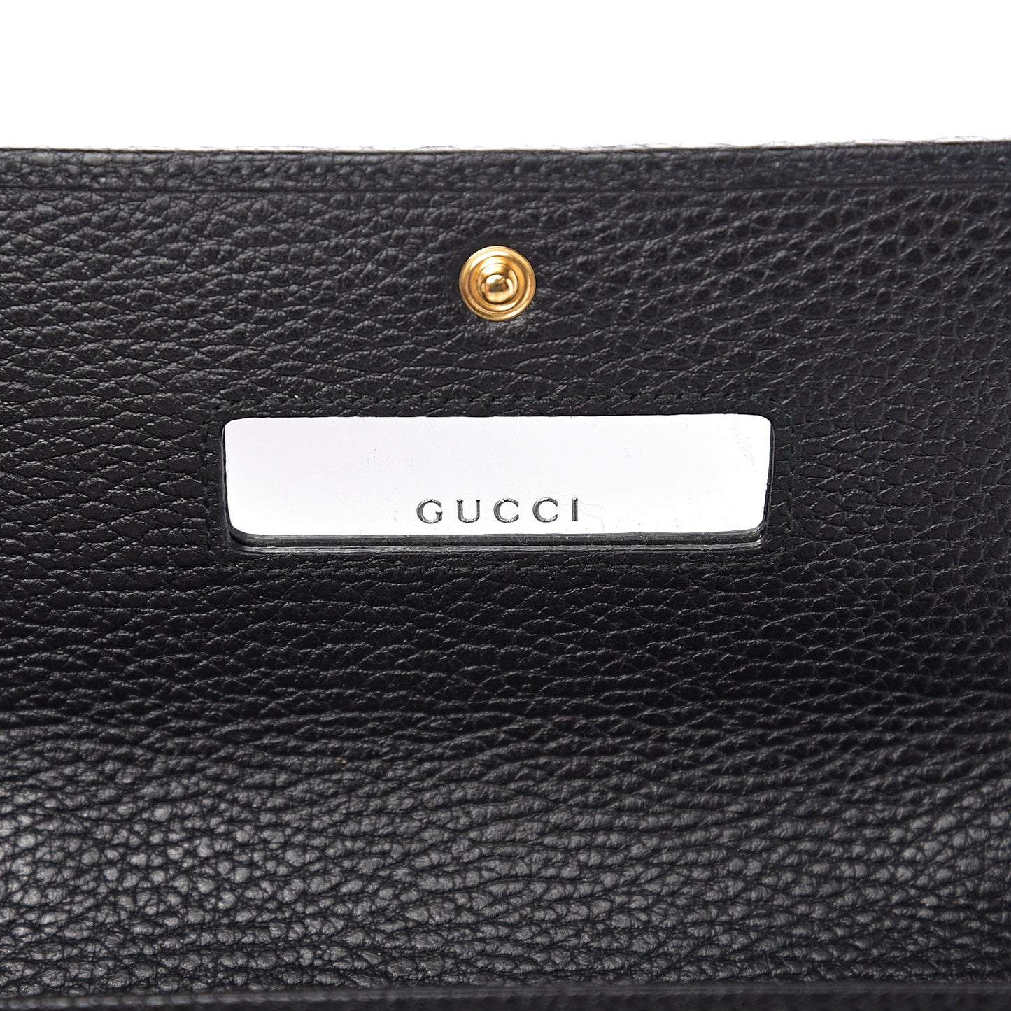 Calfskin Petite GG Marmont Wallet Chain Bag Black