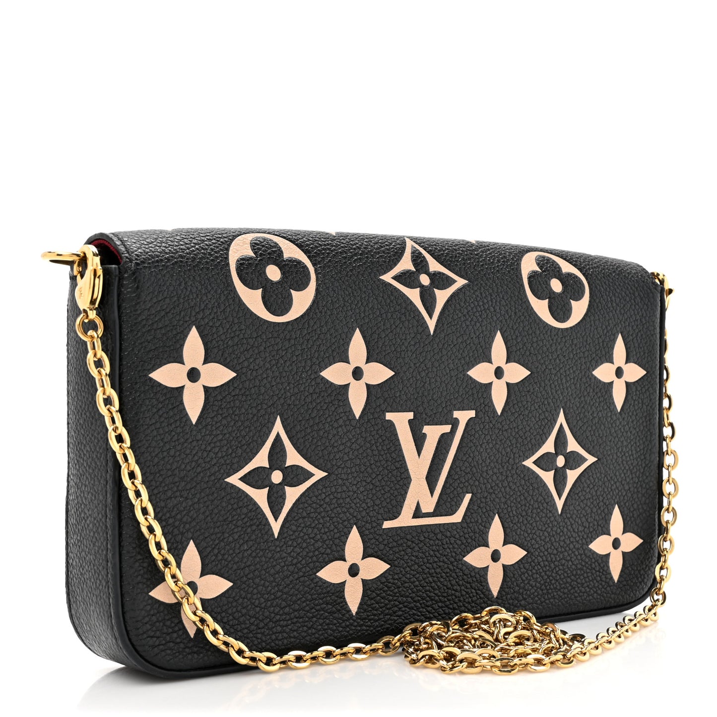 Empreinte Monogram Giant Felicie Pochette Black Beige
