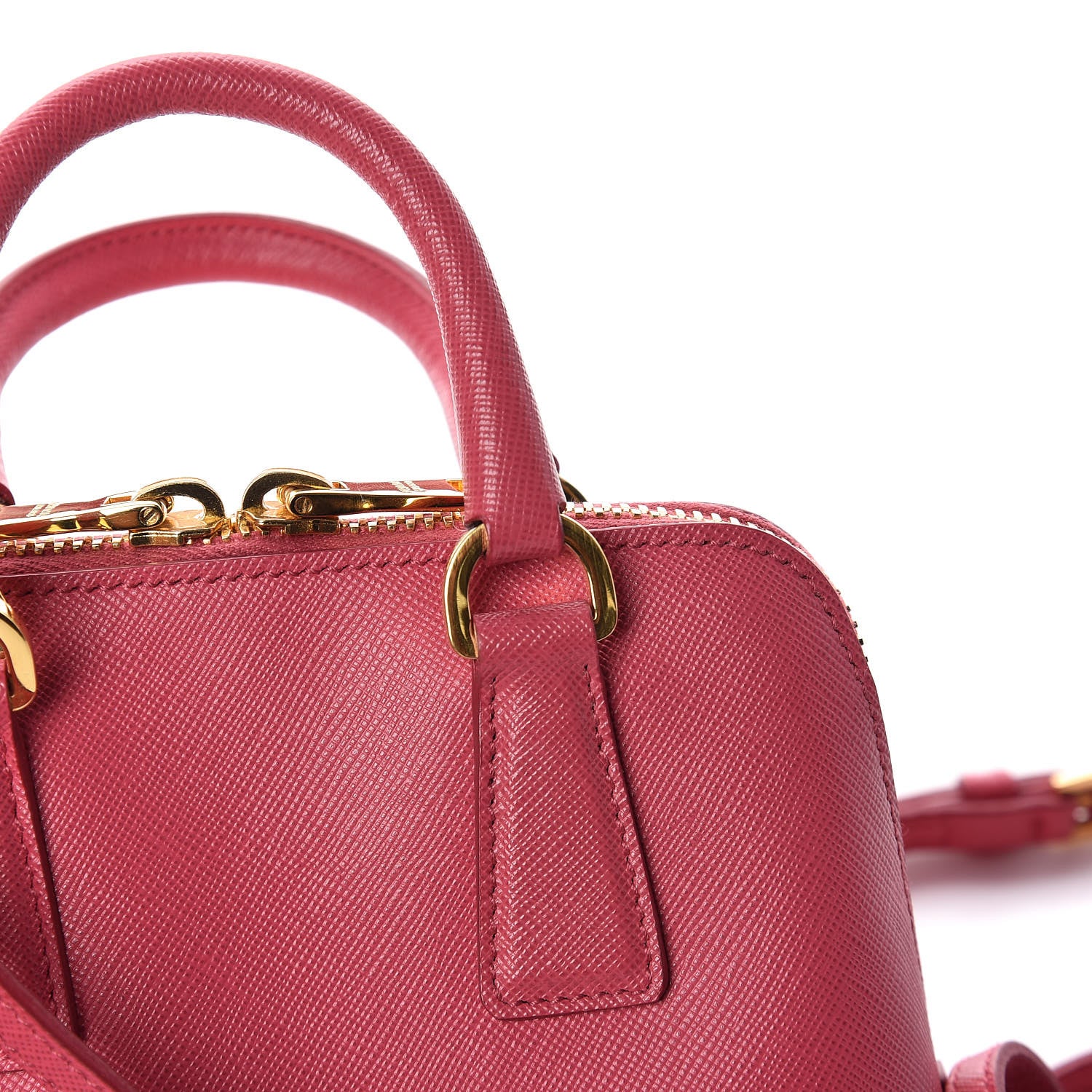 Prada Saffiano Lux Mini Promenade Tote Peonia 13 of 13