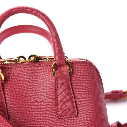 Prada Saffiano Lux Mini Promenade Tote Peonia 13 of 13