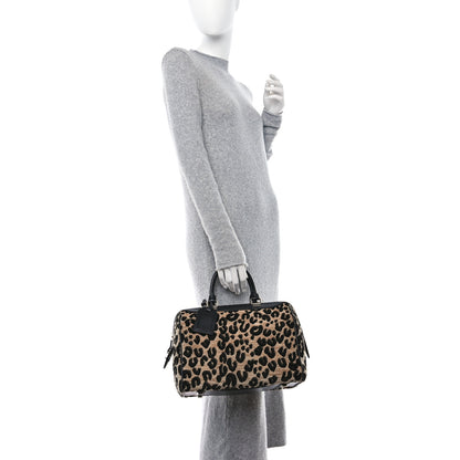 Louis Vuitton Jacquard Velvet Leopard Print Stephen Sprouse Speedy 2 of 15