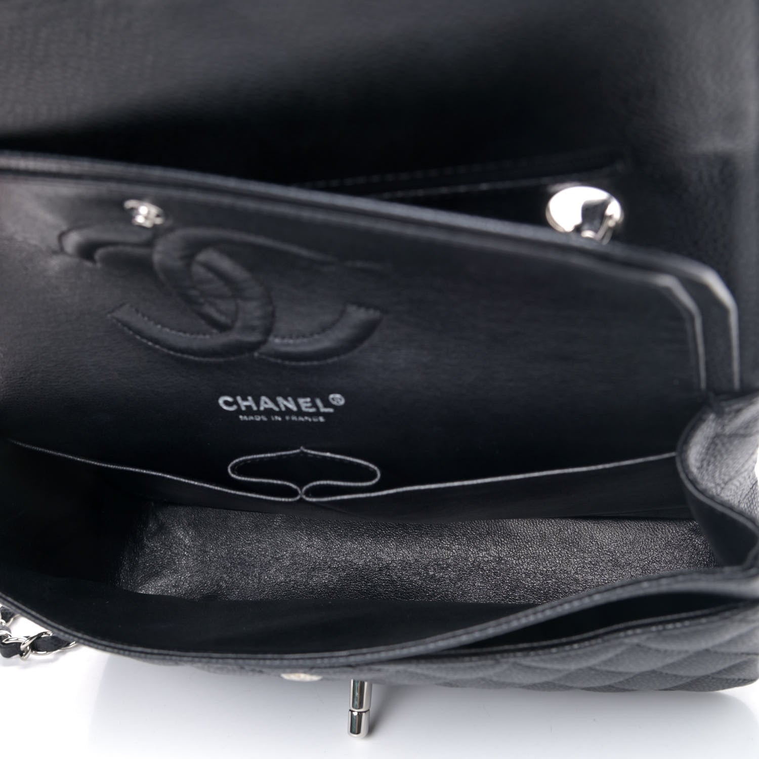 Chanel Caviar Quilted Medium Double Flap Black 4 of 4