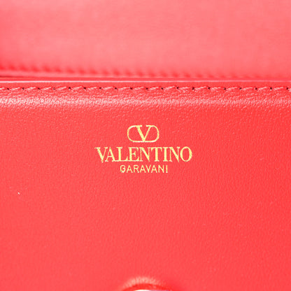 Valentino Garavani Calfskin Enamel Vlogo Small Loco Shoulder Bag Rouge Pur 6 of 8