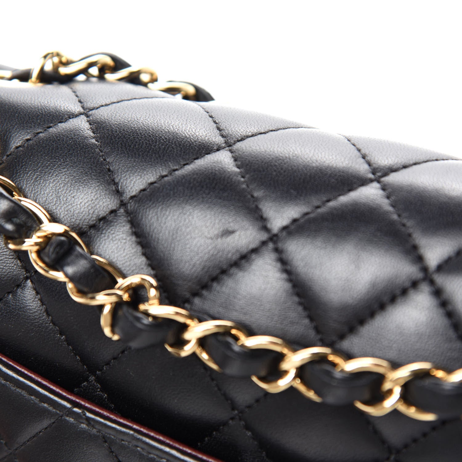 Chanel Lambskin Quilted Medium Double Flap Black 10 of 18