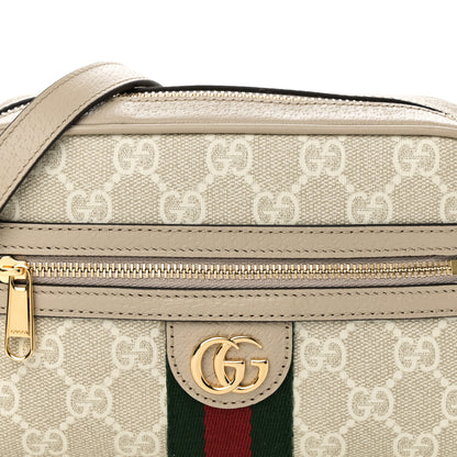Gucci GG Supreme Monogram Textured Dollar Calfskin Mini Ophidia Shoulder Bag Beige Mystic White Oatmeal 7 of 10