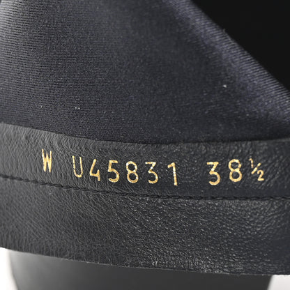Chanel Stretch Lambskin Cap Toe CC Short Boots 38.5 Black 9 of 9