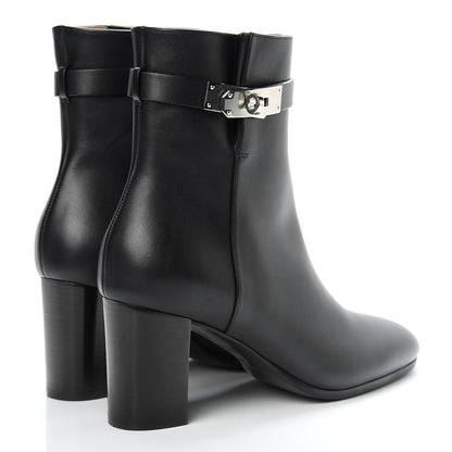 Hermes Calfskin Saint Germain Ankle Boots 38 Black 4 of 10